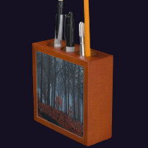 Winter Leaves Desk Organizer