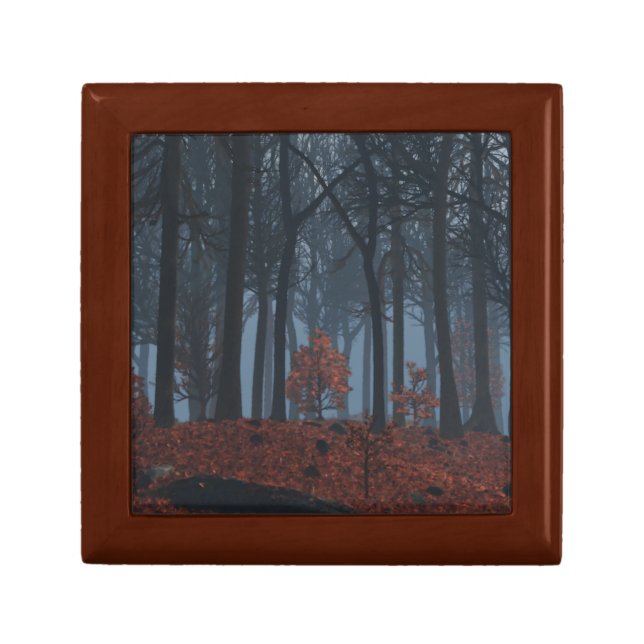 Winter Leaves Jewelry Box (Front)