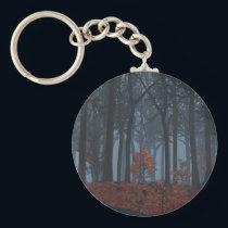 Winter Leaves Keychain