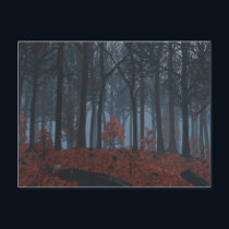 Winter Leaves Postcard