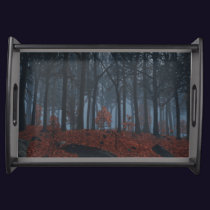 Winter Leaves Serving Tray