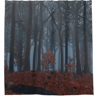 Winter Leaves Shower Curtain