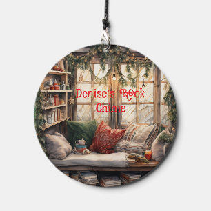Winter Library Book Chime Wind Chime