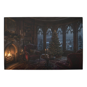 Winter Library Tree Metal Art Soothing Savage
