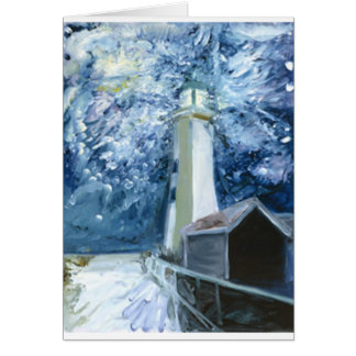 Winter Lighthouse Cards