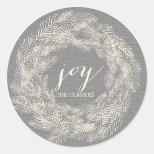 WINTER LINEN STYLISH HOLIDAY GIFT TAGS