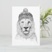 Winter lion (bw) (Standing Front)