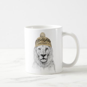 Winter Lion Coffee Mug by bsolti at Zazzle