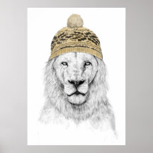 Winter lion