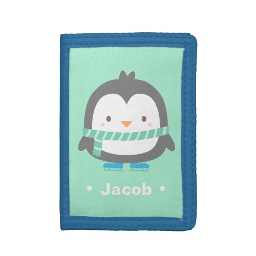 Winter Little Penguin Cute Kids Wallet