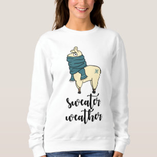 Winter Llama Sweater Weather