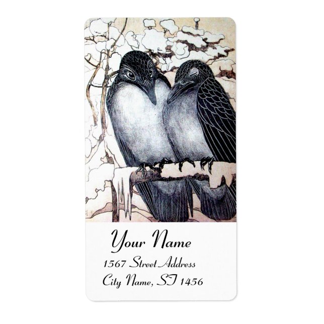 WINTER LOVE BIRDS LABEL (Front)