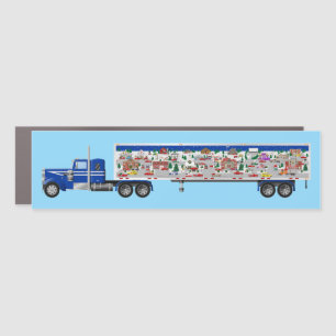 Winter LRT Village on Big Rig Truck Car Magnet