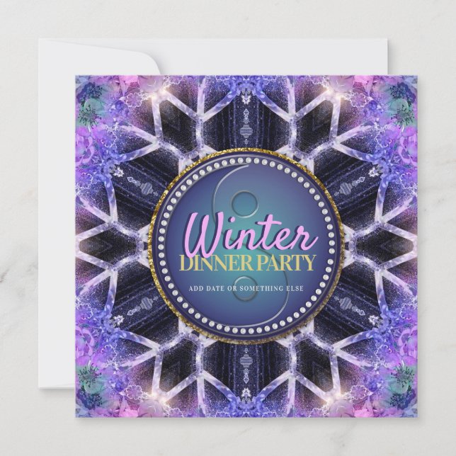 Winter Magic Bridal Shower Party Invitation (Front)