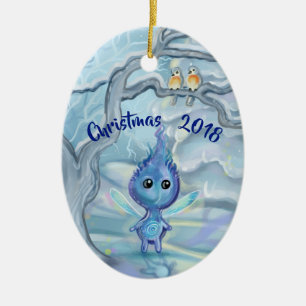 Winter Magic Ceramic Ornament
