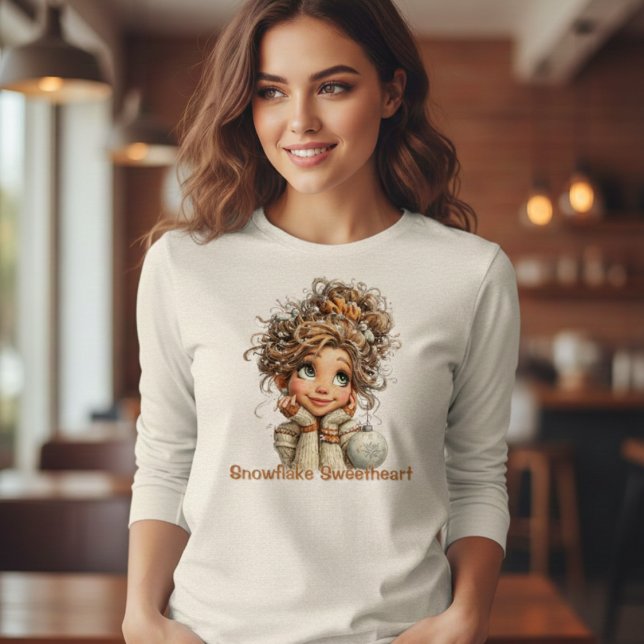 Winter Magic Cute Cozy Girl Soft Aesthetic Winter Tri-Blend Shirt (Creator Uploaded)