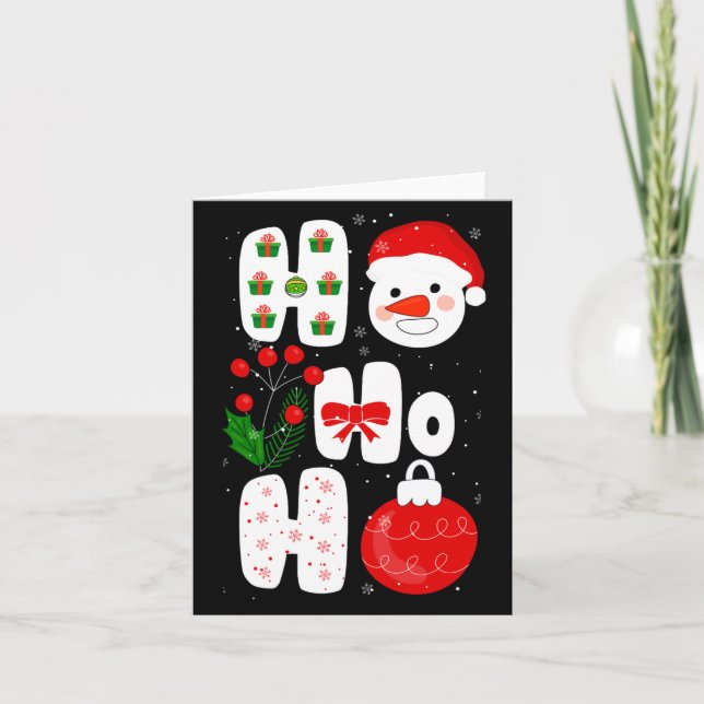 Winter Magic Design Retro Winter Christmas Vector  Card (Front)