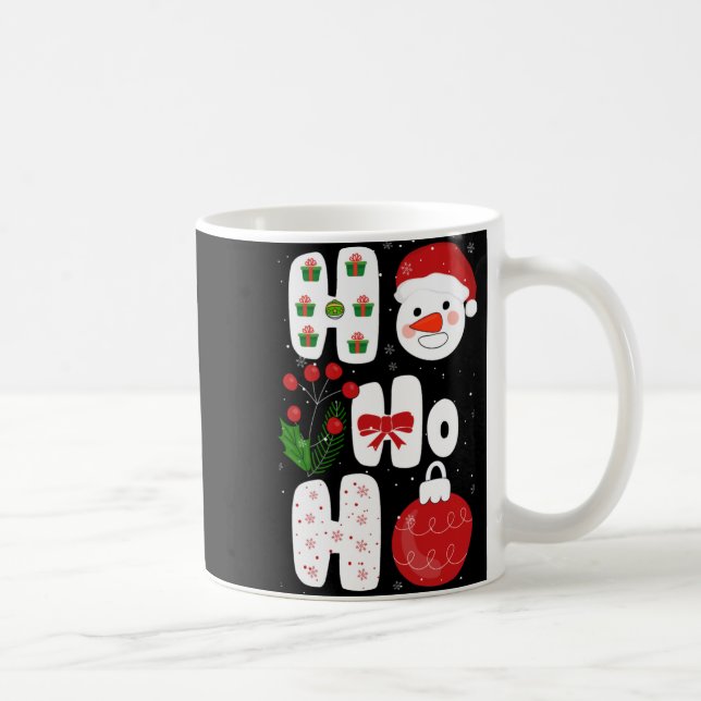 Winter Magic Design Retro Winter Christmas Vector  Coffee Mug (Right)