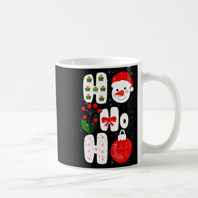 Winter Magic Design Retro Winter Christmas Vector  Coffee Mug (Right)