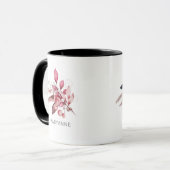 Winter Magic Floral Monogram Coffee Mug (Front Left)