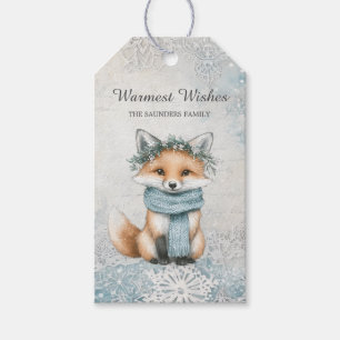 Winter Magic Fox Gift Tag