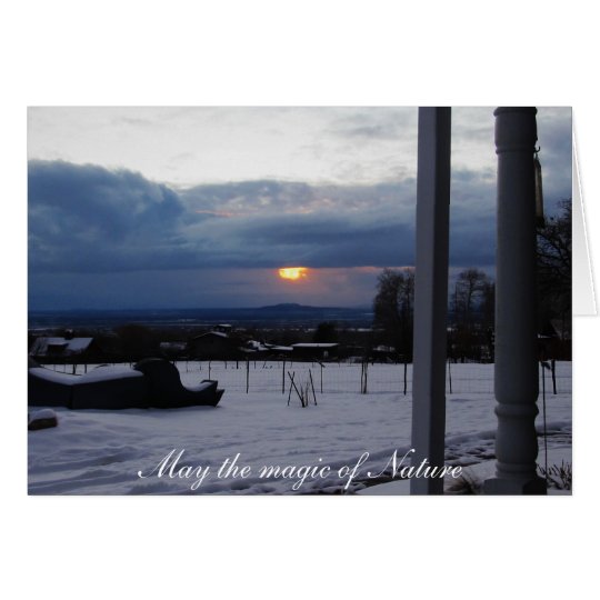 Winter Magic in Taos Card