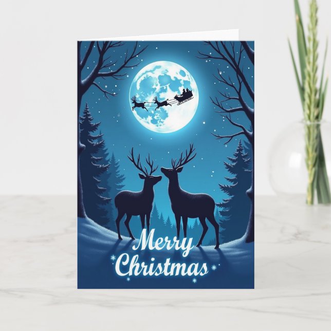 Winter Magic Moonlight Card (Front)