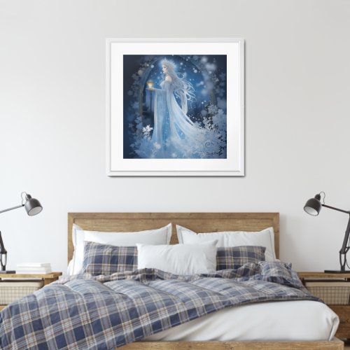 Winter Magic of the Snow Queen Painting Framed Art