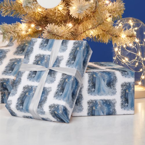 Winter Magic of the Snow Queen Painting Wrapping Paper