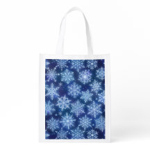 Winter Magic Snowflakes Deep Blue Sky