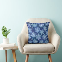 Winter Magic Snowflakes Deep Blue Sky