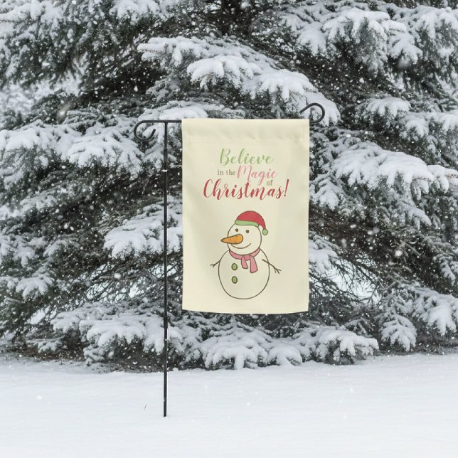Winter Magic Snowman Garden Flag (Creator Uploaded)