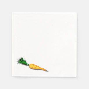 Winter Magic Snowman's Carrot Nose Napkins