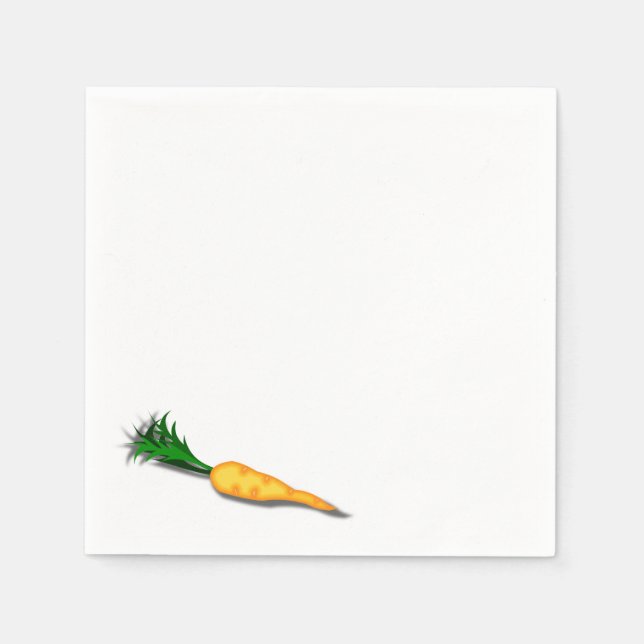 Winter Magic Snowman's Carrot Nose Napkins (Front)