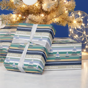 Winter Magic Sweater Tree Illustration Wrapping Paper
