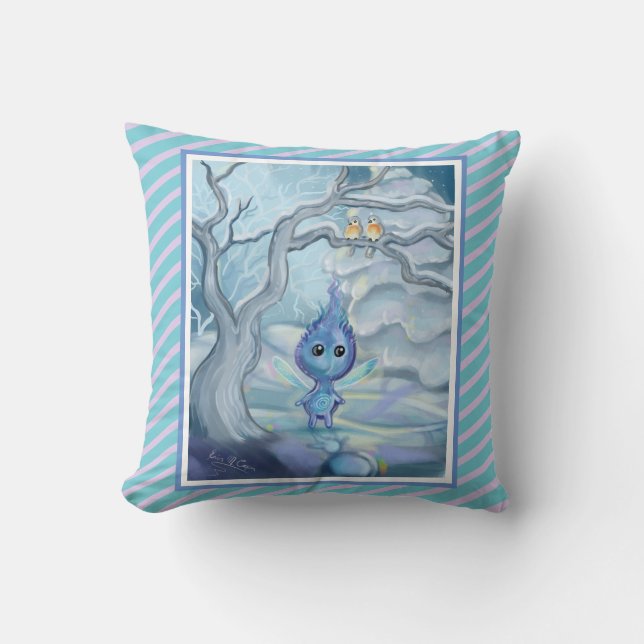 Winter Magic Throw Pillow (Front)