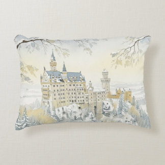 Winter Majesty: The Enchanted Castle Accent Pillow