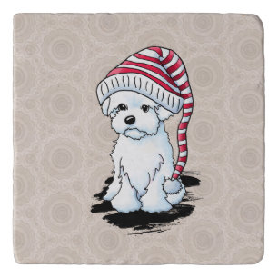 Winter Maltipoo Trivet