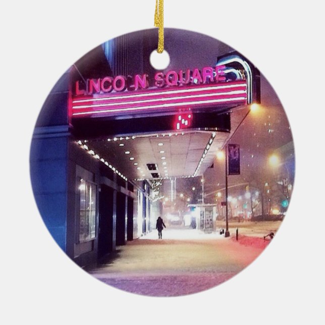 Winter Marquee Ceramic Ornament (Back)