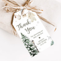 Winter Merry Little Baby Clothes Favor Tags