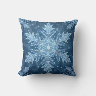 winter message throw pillow
