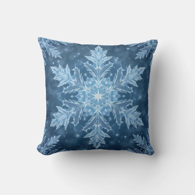 winter message throw pillow (Front)