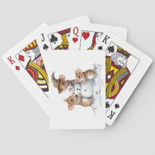 Winter Mice Playing Cards