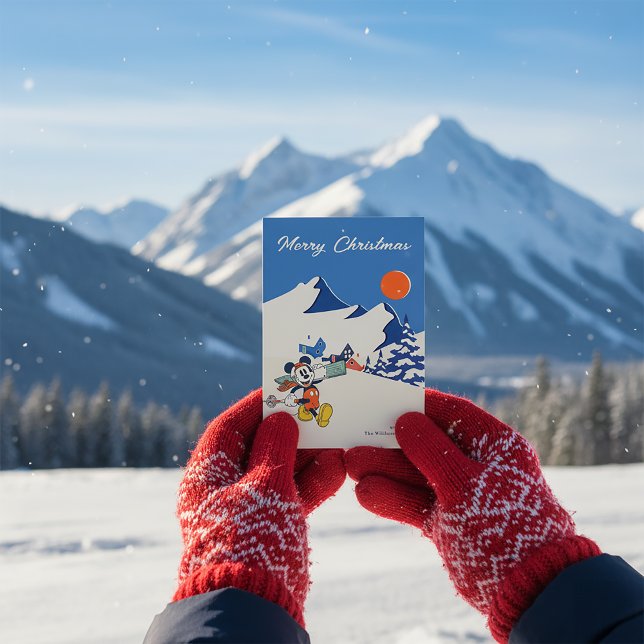 Winter Mickey Mouse | Merry Christmas Holiday Card (Creator Uploaded)