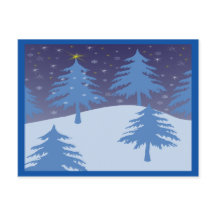 winter miracle country postcard horizontal