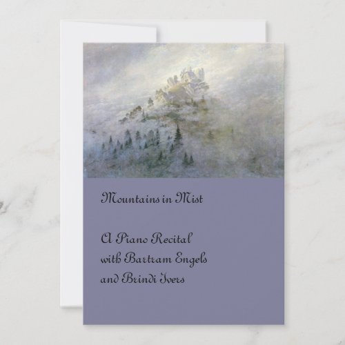 Winter Mist on the Mountain Invitation