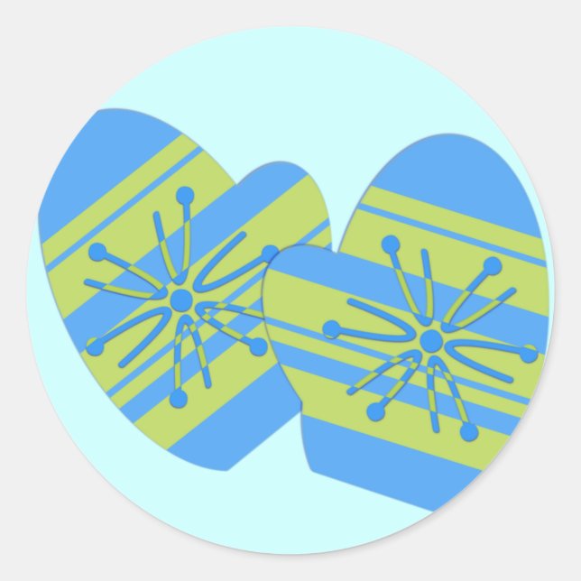 Winter Mitten Stickers (Front)