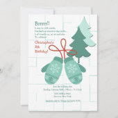 Winter Mittens Invitation | Zazzle