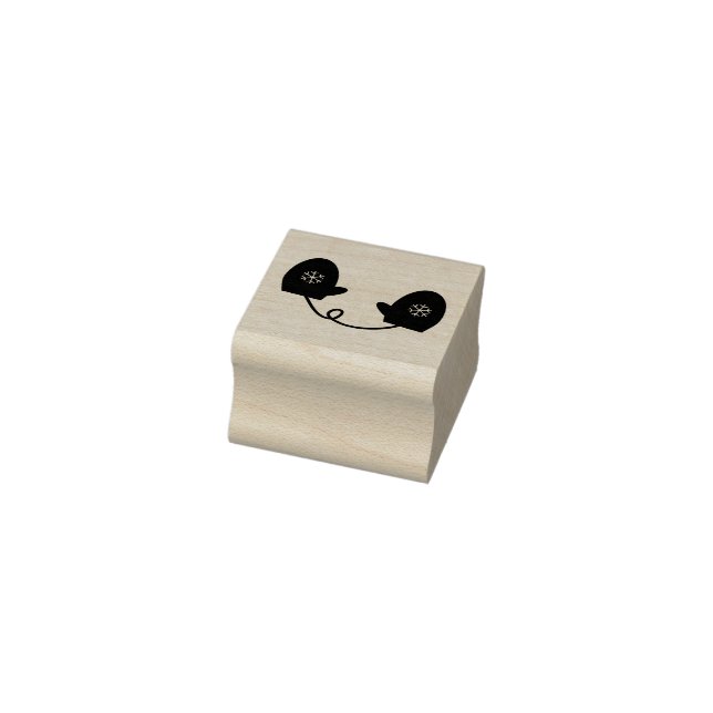 Winter Mittens Rubber Stamp (Stamp)