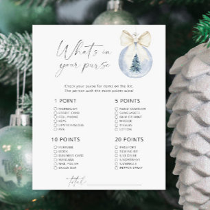 Winter modern game what's in your purse